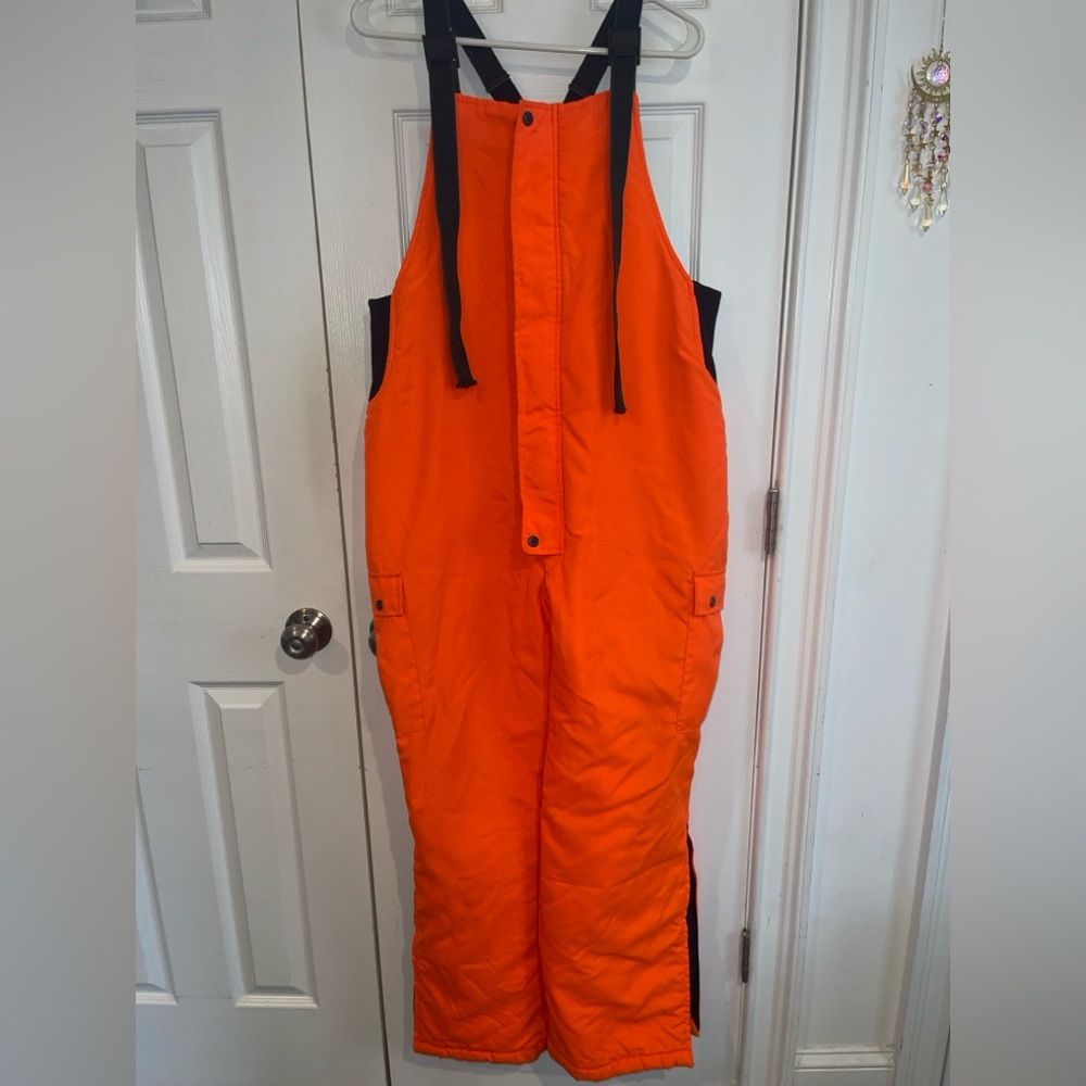 WINCHESTER Blaze Hunter Orange Adult Bib Overalls Sz L